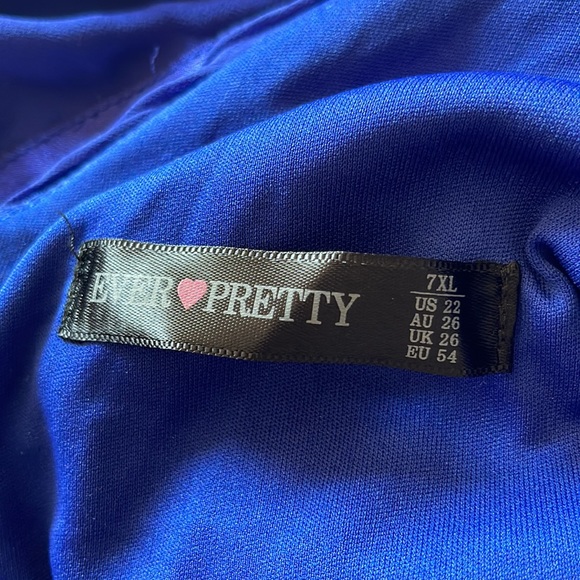 Ever-Pretty Women's Plus Size Double V-Neck Evening Party Maxi, Size 22 - Picture 6 of 12